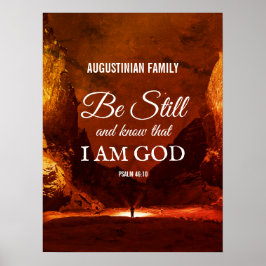 BE FORTFARANDE OCH KNOW Psalm 46:10 Christian Poster