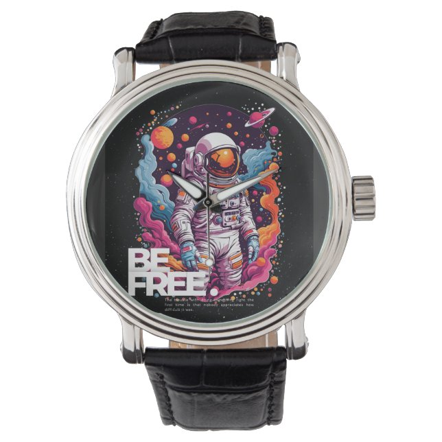BE FRIA Astronaut-design Armbandsur (Framsida)