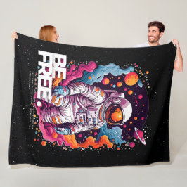 BE FRIA Astronaut-design Fleecefilt