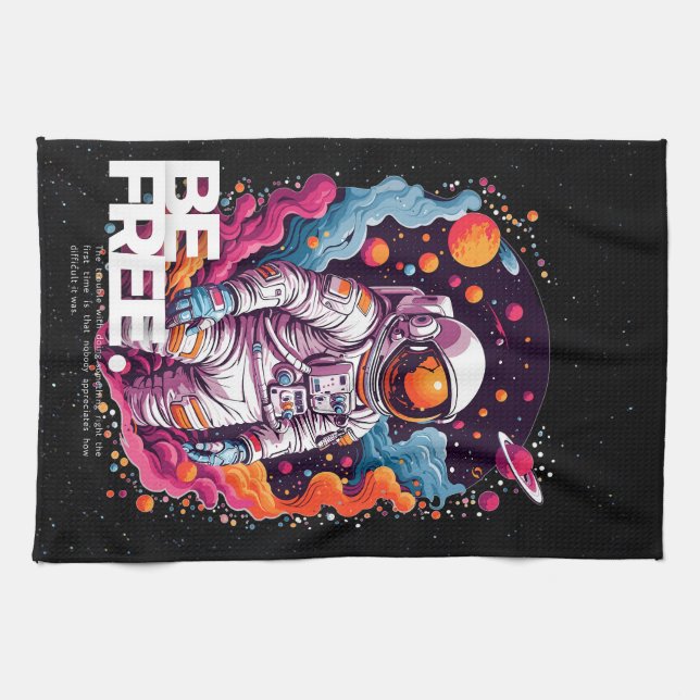 BE FRIA Astronaut-design Kökshandduk (Horisontell)