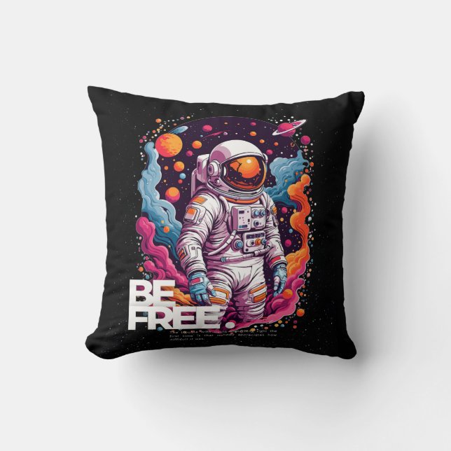 BE FRIA Astronaut-design Kudde (Framsida)