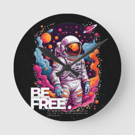 BE FRIA Astronaut-design Rund Klocka