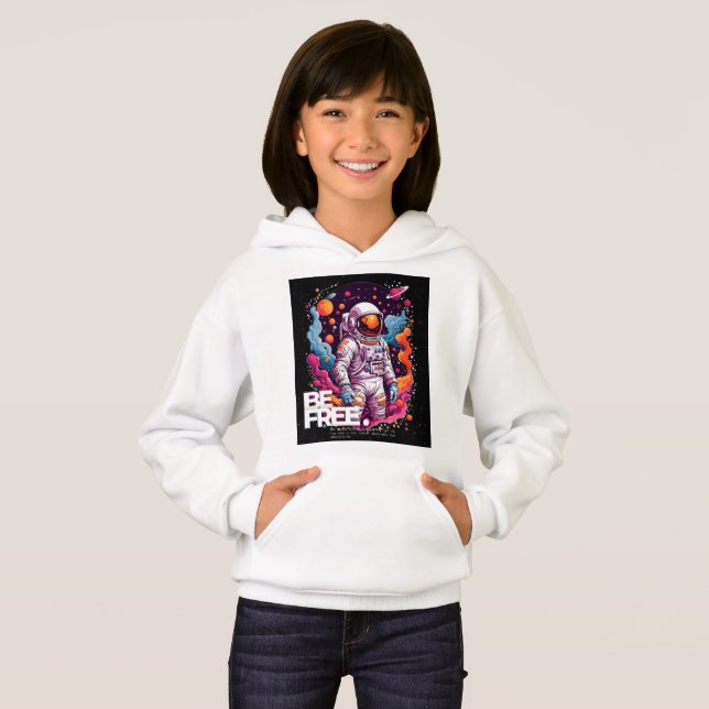 BE FRIA Astronaut-design T Shirt (Hel framsida)