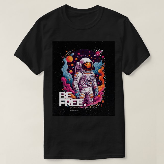 BE FRIA Astronaut-design T Shirt (Design framsida)