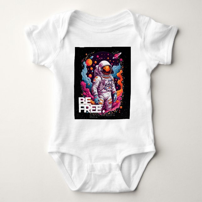 BE FRIA Astronaut-design T Shirt (Framsida)