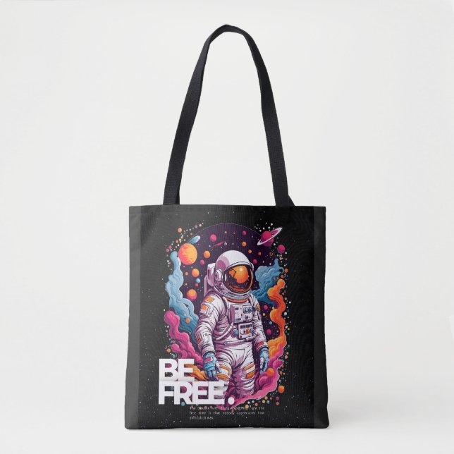 BE FRIA Astronaut-design Tygkasse (Framsida)