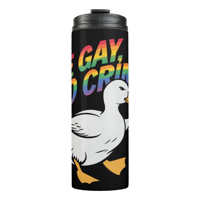 Be Gay Do Crime Funny Goose Rainbow Pride HGBTQ (Framsida)