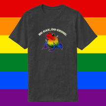 Be Gay Do Crime - Vintage HBT Rainbow Frog Memme