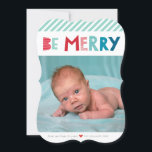 BE GOD JUL PHOTO trendig-roligt Julkort<br><div class="desc">by kat masard >> www.simplysweetPAPERIE.com << Skicka och extra speciellt meddelande med stil och pizzazz i år... Personlig med dina detaljer och foton som mina moderna helgdag säkert kommer att klara sig ut från hälsning som dina vänner och familj kommer att få den här säsongen och kommer att göra ett...</div>