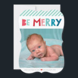 BE GOD JUL PHOTO trendig-roligt Julkort<br><div class="desc">by kat masard >> www.simplysweetPAPERIE.com << Skicka och extra speciellt meddelande med stil och pizzazz i år... Personlig med dina detaljer och foton som mina moderna helgdag säkert kommer att klara sig ut från hälsning som dina vänner och familj kommer att få den här säsongen och kommer att göra ett...</div>