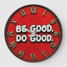 Be Good Do Good Inspirational Stor Klocka