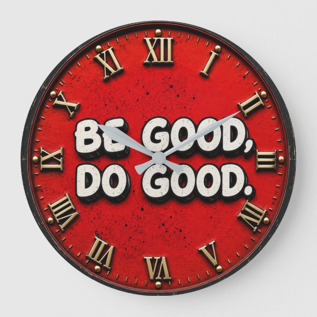 Be Good Do Good Inspirational Stor Klocka (Framsida)