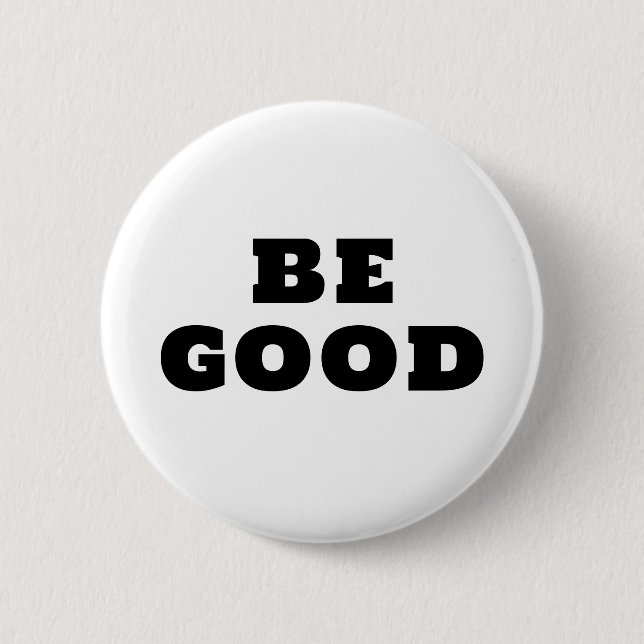 BE GOOD  KNAPP (Framsida)