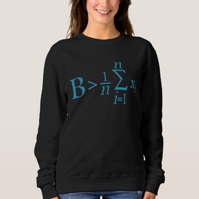 Be Greater Than Average  Math  Red Black White T Shirt (Framsida)