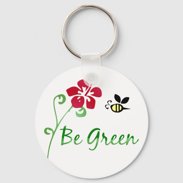 Be Green Keychain Nyckelring (Framsida)