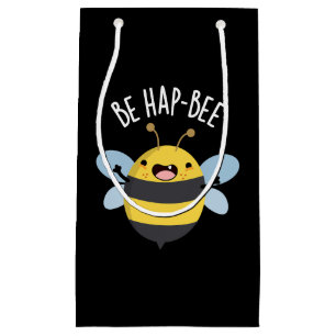 Be Hap-bee Funny Bee Pun Mörk BG