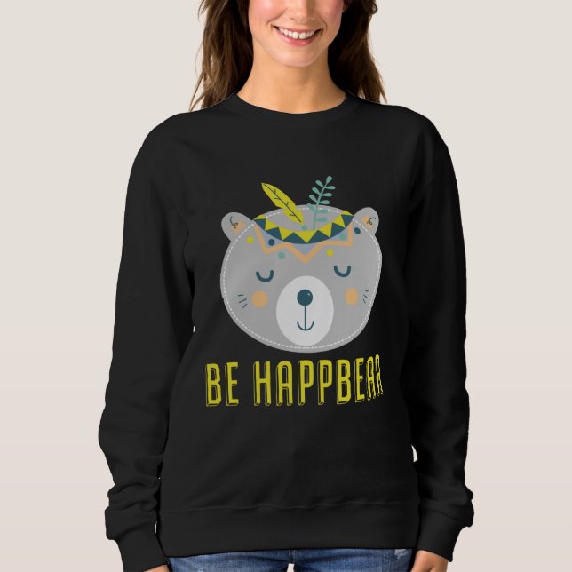 Be Happy Bear T Shirt (Framsida)