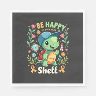 Be Happy In Your Own Shell Turtle Autism Awareness Pappersservett