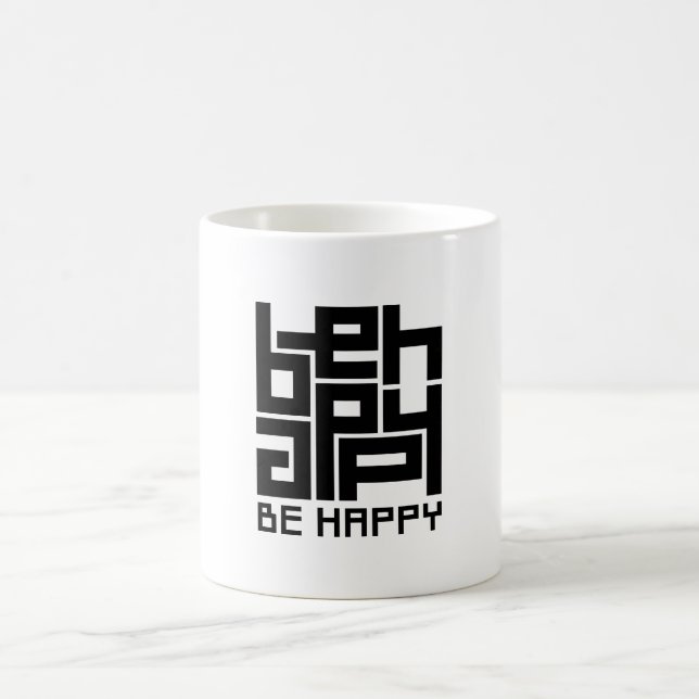 Be happy kaffemugg (Center)