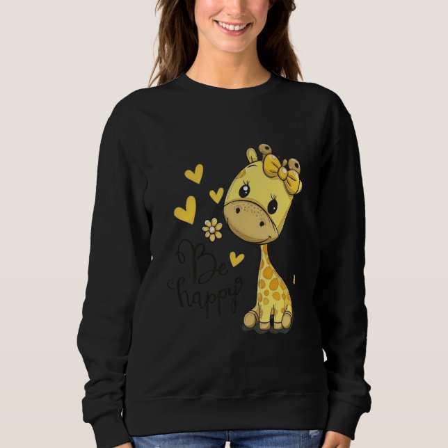 “Be Happy” “Little Sunshine Giraffe” “Happiness Ha T Shirt (Framsida)
