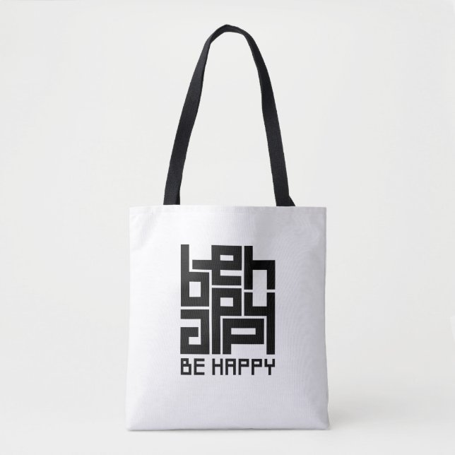 Be happy tygkasse (Framsida)