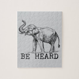 Be Heard Cute Elephant Pussel