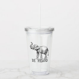 Be Heard Cute Elephant Take Away Mugg