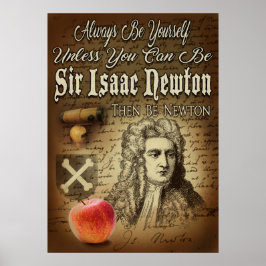 Be Herr Isaac Newton Poster