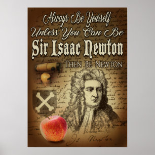 Be Herr Isaac Newton Poster