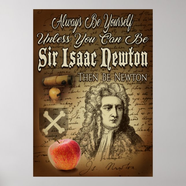 Be Herr Isaac Newton Poster (Framsidan)