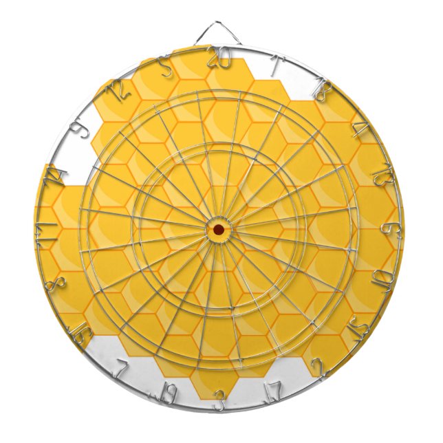 Be Hive Honeycomb Hexagon Mönster Darttavla (Framsidan)