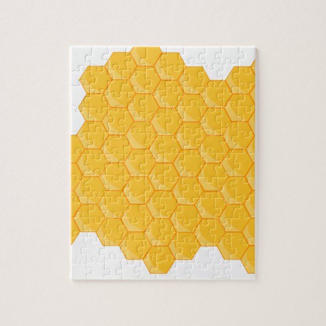 Be Hive Honeycomb Hexagon Mönster Pussel (Vertikal)