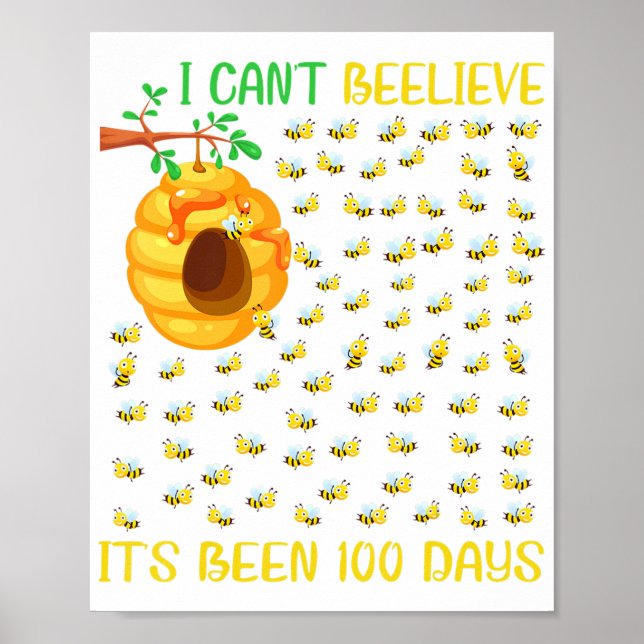 Be Hive Träd 100 dagars skollärarflicka Poster (Framsidan)