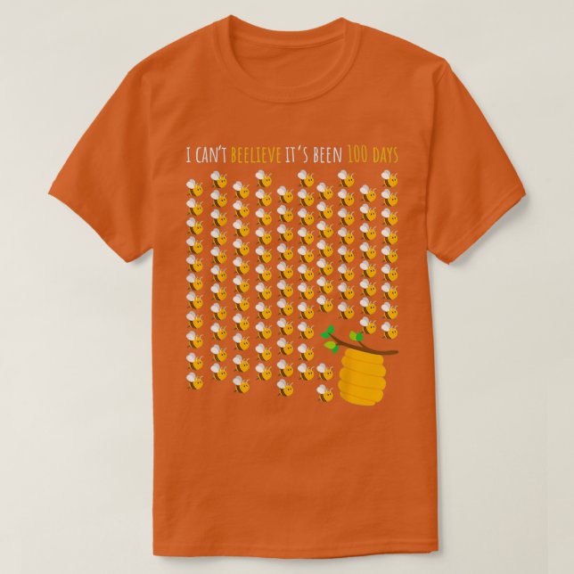 Be Hive Träd 100 dagars skollärarflicka T Shirt (Design framsida)