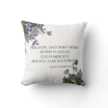 Be, hopp & oroa inte Sanktt Padre Pio Violets