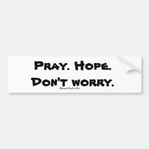 Be. Hopp. Worry. inte Bildekal