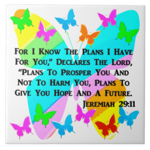 BE INSPIRED JEREMIAH 29:11 KAKELPLATTA