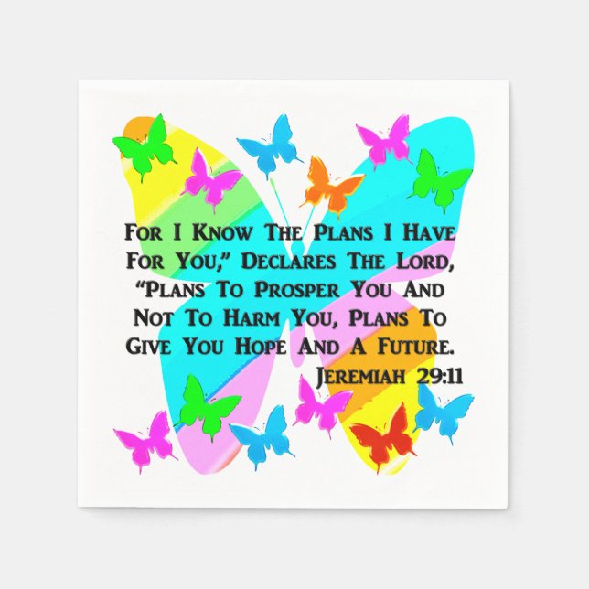 BE INSPIRED JEREMIAH 29:11 PAPPERSSERVETT (Framsidan)