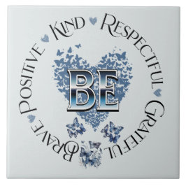 "BE" inspirerad Planner inspirationerande motivati Kakelplatta