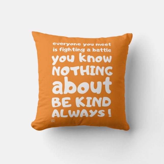 "BE KIND... ALLTID!" KUDDE (Framsida)