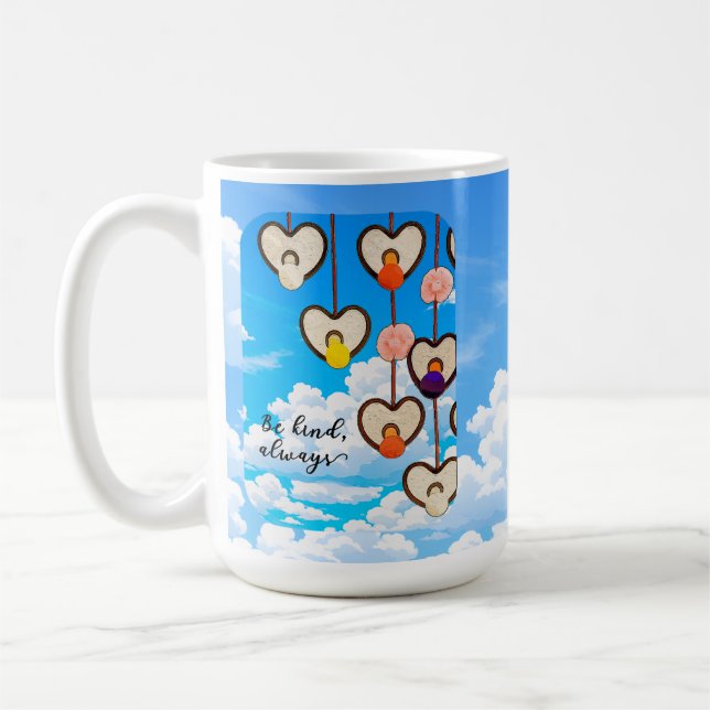 Be Kind Always Heart Mug Kaffemugg (Vänster)