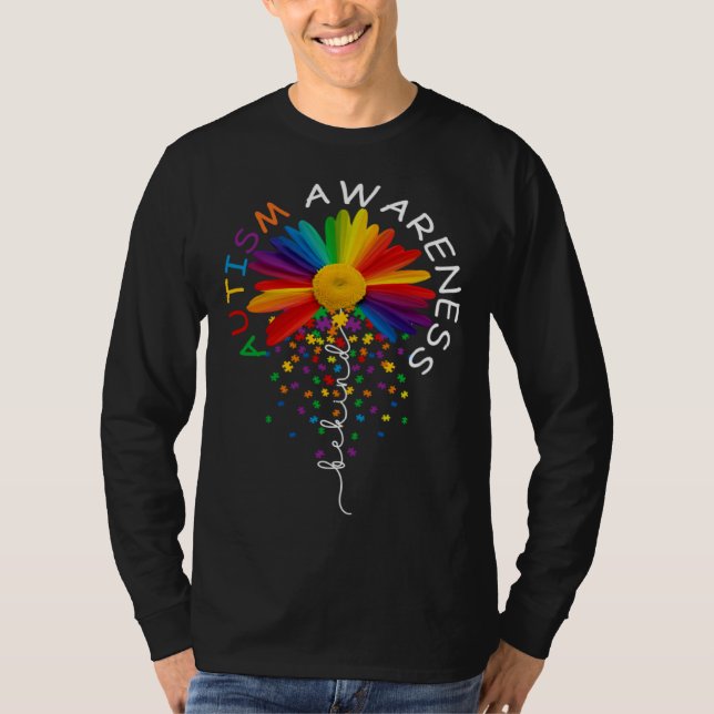 Be Kind Autism Awareness Daisy Flower Mom Women Ki T Shirt (Framsida)