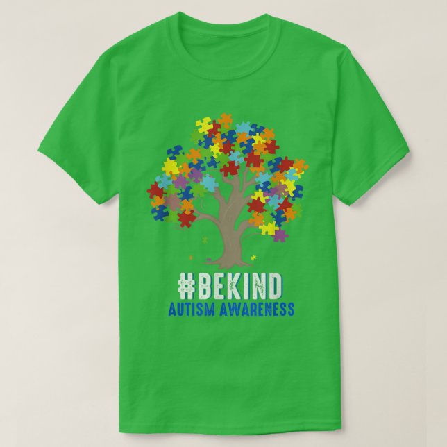 Be Kind Autism Awareness Kindness Autism Puzzle Pi T Shirt (Design framsida)