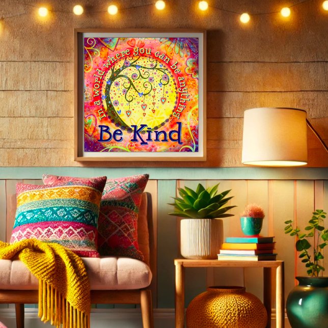 "Be Kind", inspirationell kindness School Poster (Skapare uppladdad)