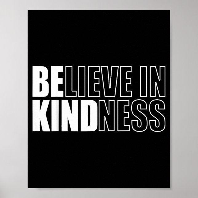 Be Kind Insrational Kindness Motivational Quote Si Poster (Framsidan)