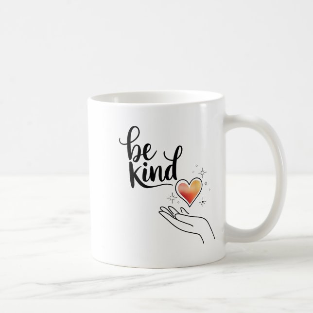 Be Kind Insrational Quote Sitive Motivational  Kaffemugg (Höger)