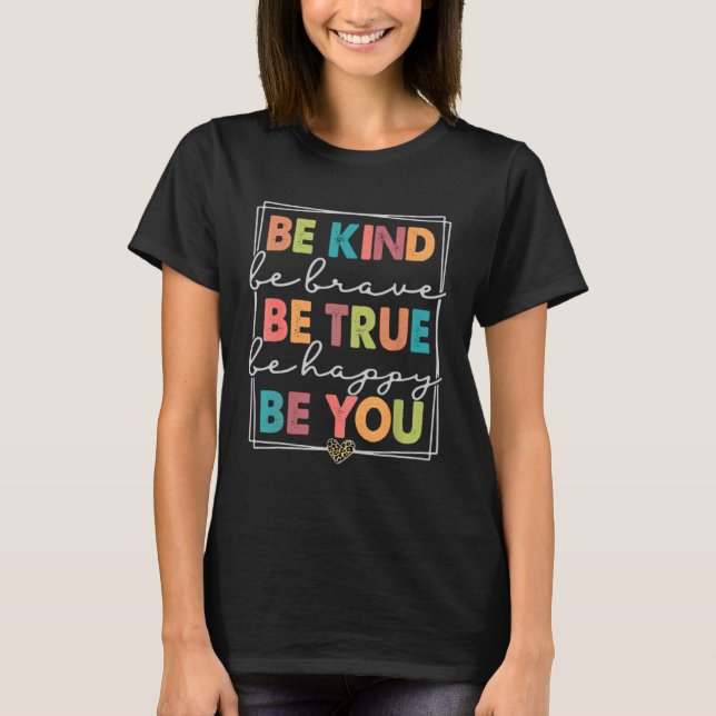 Be Kind Kindness Autism Awareness Support Kids Tod T Shirt (Framsida)