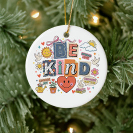 Be Kind - Kindness Matters Julgransprydnad Keramik