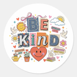 Be Kind - Kindness Matters Runt Klistermärke