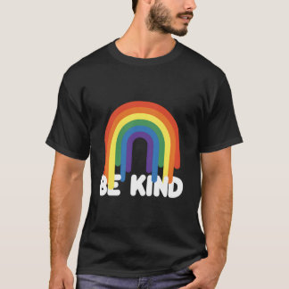 Be Kind Kindness Positivity Inspirational Rainbow T Shirt